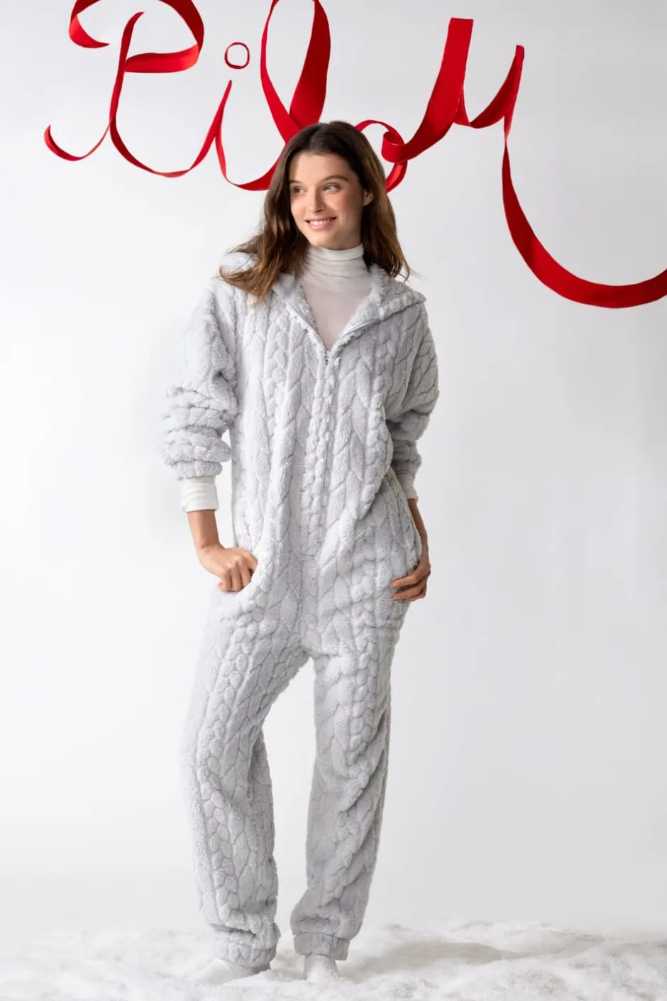 ETAM Pijamas Calentitos|Monos|Mono polar GRIS