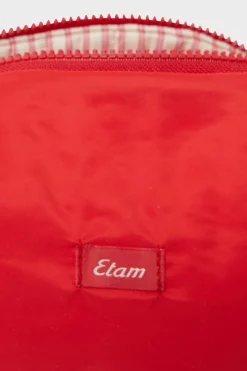 ETAM Accesorios|Neceser con estampado de corazones y algodón IMP FD BLANCO