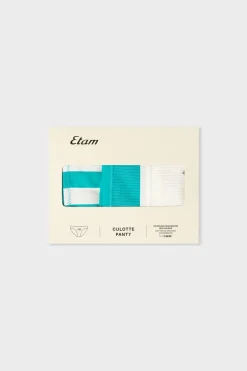 ETAM Braguita|Packs De Braguitas|Pack de 3 braguitas de algodón VERDE