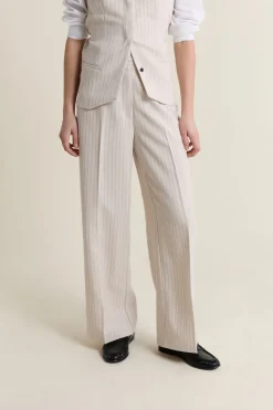 ETAM Corte Ancho|Pantalones|Pantalón a rayas IMP FD crudo