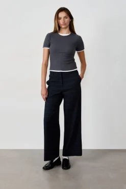 ETAM Corte Ancho|Pantalones|Pantalón a rayas ENCRE