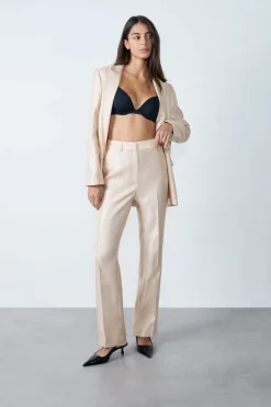 ETAM Corte Recto|Pantalones|Pantalón ancho ORO