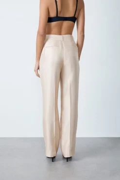 ETAM Corte Recto|Pantalones|Pantalón ancho ORO