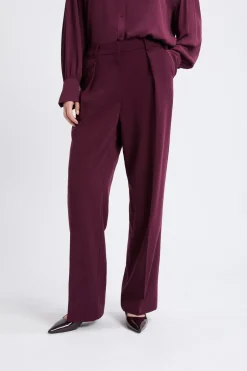 ETAM Corte Ancho|Pantalones|Pantalón ancho recto MORADO
