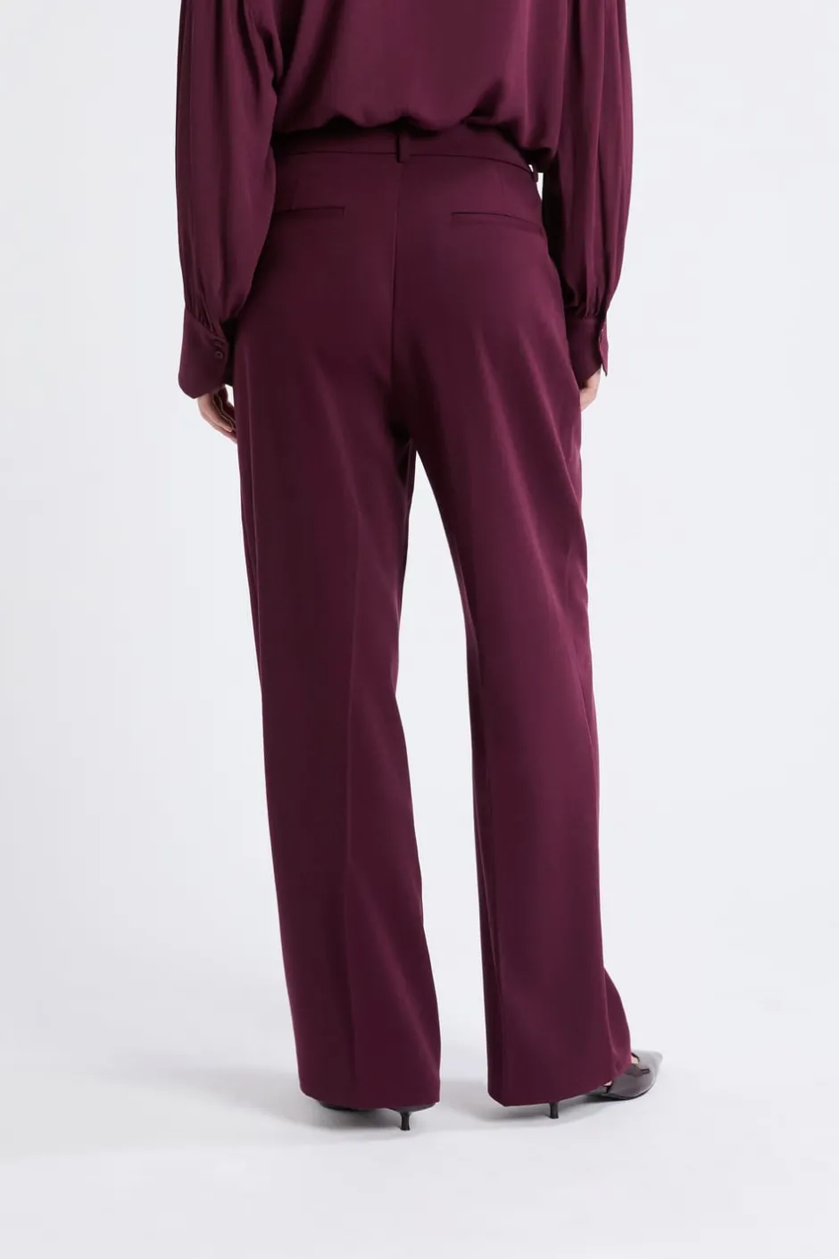 ETAM Corte Ancho|Pantalones|Pantalón ancho recto MORADO