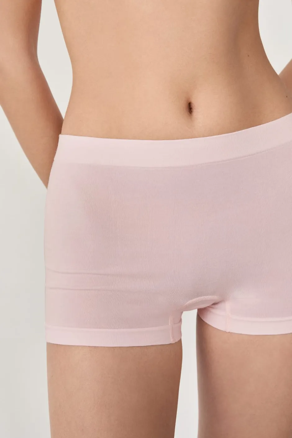 ETAM Culotte|Pantalón corto boyleg de algodón ROSA CARAMELO