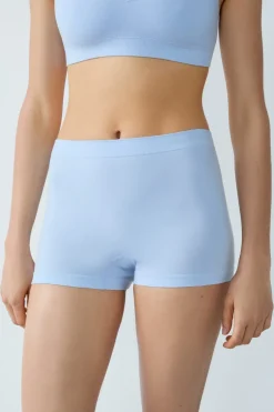 ETAM Culotte|Pantalón corto de algodón para un confort óptimo AZUL CIELO