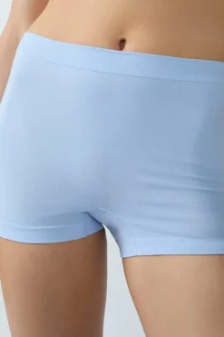 ETAM Culotte|Pantalón corto de algodón para un confort óptimo AZUL CIELO