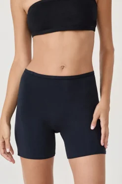 ETAM Culotte|Novedades Braguitas|Pantalón corto de ciclismo de algodón orgánico elástico NEGRO