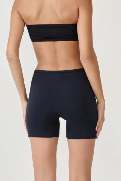 ETAM Culotte|Novedades Braguitas|Pantalón corto de ciclismo de algodón orgánico elástico NEGRO