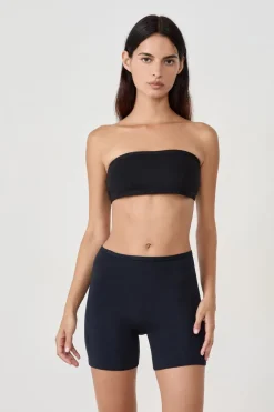 ETAM Culotte|Novedades Braguitas|Pantalón corto de ciclismo de algodón orgánico elástico NEGRO
