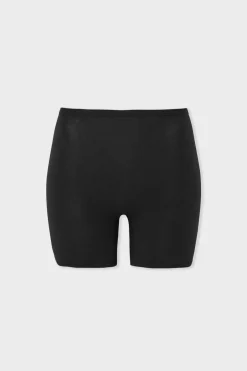 ETAM Culotte|Novedades Braguitas|Pantalón corto de ciclismo de algodón orgánico elástico NEGRO