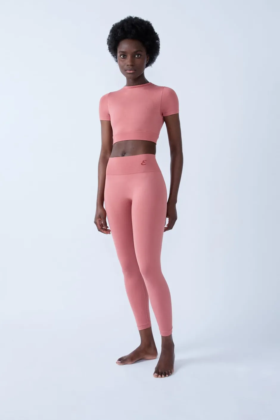 ETAM Leggings Deportivos|Braguitas Deportivas|Pantalón corto de deporte ROSA EMPOLVADO