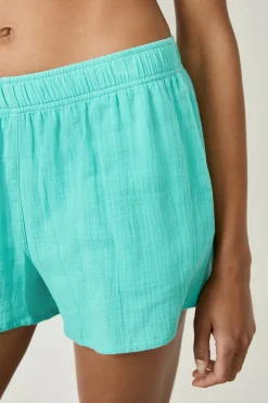 ETAM Partes De Abajo De Pijama|Los Pijamas Más Responsables|Pantalón corto de pijama de algodón AZUL CIELO