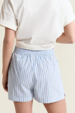 ETAM Los Pijamas Más Responsables|Partes De Abajo De Pijama|Pantalón corto de pijama estampado con algodón AZUL CIELO