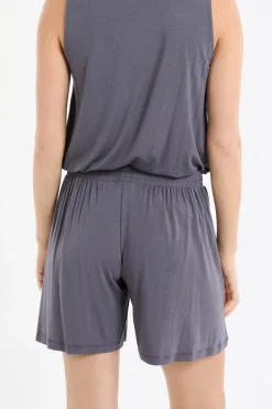 ETAM Pijamas Esenciales|Partes De Abajo De Pijama|Pantalón corto de pijama liso ANTRACITA