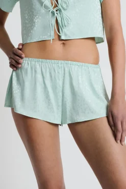 ETAM Partes De Abajo De Pijama|Pantalón corto de pijama satinado estampado CELAD&Oacute;N
