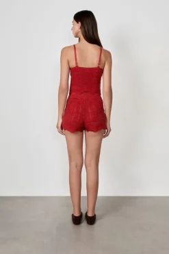 ETAM Shorts|Pantalón corto de punto TERRACOTTA