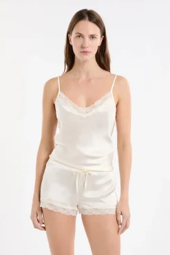 ETAM Pijamas De Seda|Partes De Abajo De Pijama|Pantalón corto de seda PERLA