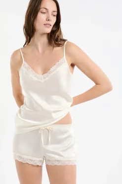 ETAM Pijamas De Seda|Partes De Abajo De Pijama|Pantalón corto de seda PERLA