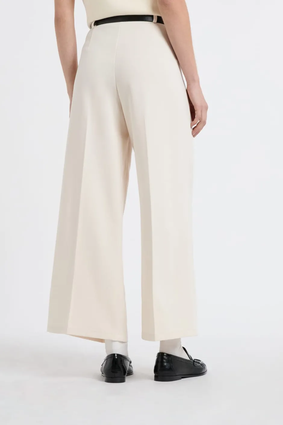 ETAM Corte Ancho|Pantalones|Pantalón cropped lino