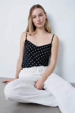 ETAM Corte Fluido|Corte Ancho|Pantalón de algodón nido de abeja BLANCO