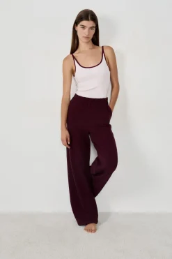 ETAM Homewear|Pijamas Calentitos|Pantalón de pijama BURDEOS GRANATE