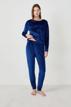 ETAM Pijamas Calentitos|Partes De Abajo De Pijama|Pantalón de pijama AZUL MARINO
