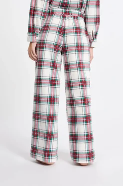 ETAM Los Pijamas Más Responsables|Pijamas Calentitos|Pantalón de pijama a cuadros ROJO