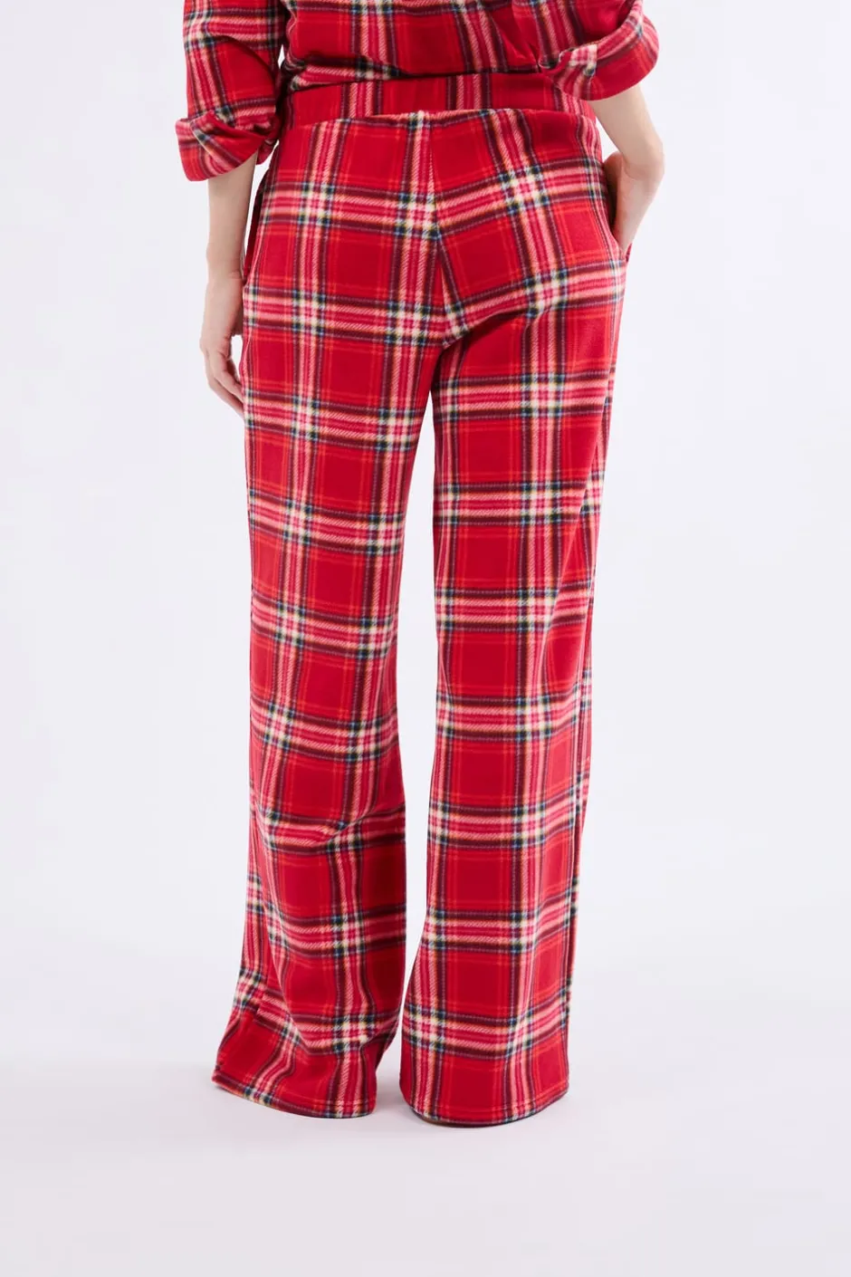 ETAM Pijamas Calentitos|Partes De Abajo De Pijama|Pantalón de pijama a cuadros ROJO