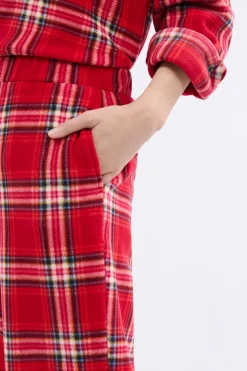 ETAM Pijamas Calentitos|Partes De Abajo De Pijama|Pantalón de pijama a cuadros ROJO