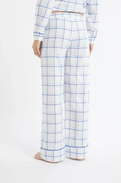 ETAM Los Pijamas Más Responsables|Partes De Abajo De Pijama|Pantalón de pijama a cuadros de algodón AZUL