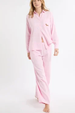 ETAM Los Pijamas Más Responsables|Partes De Abajo De Pijama|Pantalón de pijama a cuadros de algodón ROSA