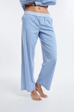 ETAM Los Pijamas Más Responsables|Partes De Abajo De Pijama|Pantalón de pijama a rayas AZUL CIELO