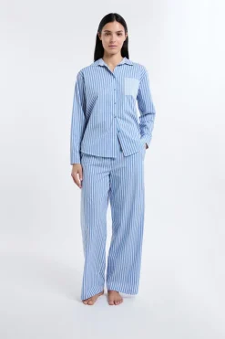 ETAM Los Pijamas Más Responsables|Partes De Abajo De Pijama|Pantalón de pijama a rayas AZUL CIELO