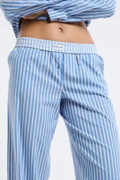 ETAM Los Pijamas Más Responsables|Partes De Abajo De Pijama|Pantalón de pijama a rayas AZUL CIELO