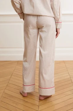 ETAM Los Pijamas Más Responsables|Partes De Abajo De Pijama|Pantalón de pijama a rayas con algodón CRUDO