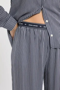 ETAM Los Pijamas Más Responsables|Partes De Abajo De Pijama|Pantalón de pijama a rayas con cintura elástica marino