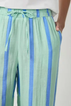 ETAM Partes De Abajo De Pijama|Los Pijamas Más Responsables|Pantalón de pijama a rayas VERDE CLARO
