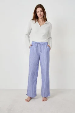 ETAM Partes De Abajo De Pijama|Los Pijamas Más Responsables|Pantalón de pijama a rayas AZUL