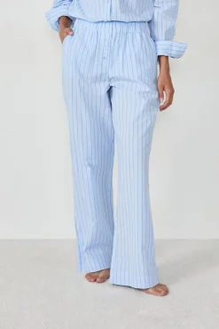ETAM Partes De Abajo De Pijama|Los Pijamas Más Responsables|Pantalón de pijama a rayas AZUL CIELO