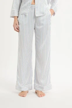 ETAM Partes De Abajo De Pijama|Pantalón de pijama a rayas de satén IMP FD marino