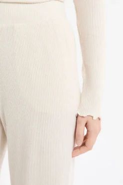 ETAM Homewear|Partes De Abajo De Pijama|Pantalón de pijama acanalado BEIGE