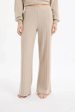 ETAM Homewear|Los Pijamas Más Responsables|Pantalón de pijama ancho TAUPE