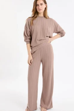 ETAM Homewear|Los Pijamas Más Responsables|Pantalón de pijama ancho MARR&Oacute;N
