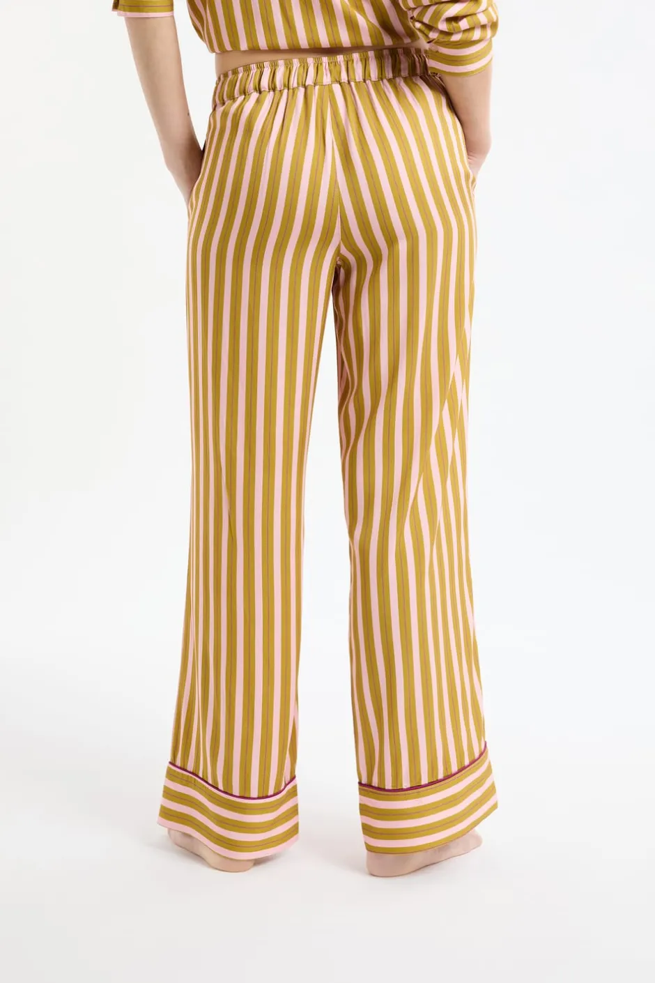 ETAM Los Pijamas Más Responsables|Partes De Abajo De Pijama|Pantalón de pijama bicolor a rayas MULTICOLOR