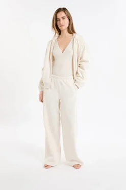 ETAM Homewear|Los Pijamas Más Responsables|Pantalón de pijama con cintura elástica y algodón BEIGE