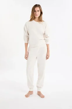 ETAM Homewear|Los Pijamas Más Responsables|Pantalón de pijama con cintura elástica crudo