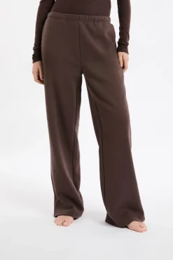ETAM Homewear|Los Pijamas Más Responsables|Pantalón de pijama con cintura elástica y algodón CHOCOLATE