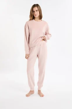 ETAM Homewear|Los Pijamas Más Responsables|Pantalón de pijama con cintura elástica ROSA EMPOLVADO
